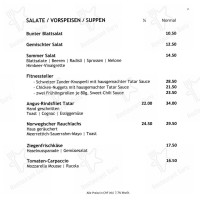 Company Lodge menu