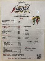 Taqueria Juanita menu