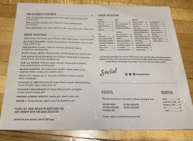 Maple Hall menu