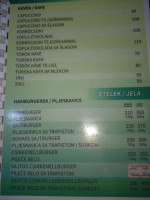 Lucky Burger menu