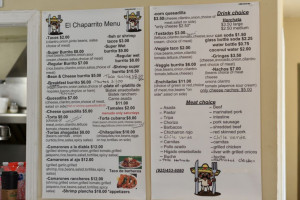 El Chaparrito Taqueria menu