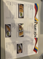 Pabellón Venezuelan Mexican Cuisine menu