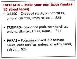 The Laughing Taco menu