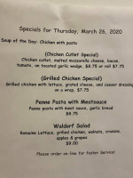 Research Park Deli menu