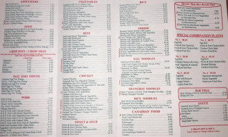 Double Happiness menu