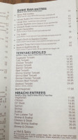 Ichi Sushi menu