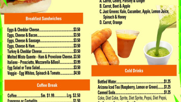 Smoothie Jungle (tamarac) menu