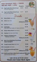 Phanh Ky Asian Noodle House menu