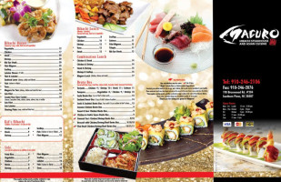 Maguro menu