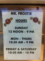 Mr. Frostie food