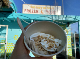 Honey Moon Frozen Yogurt inside