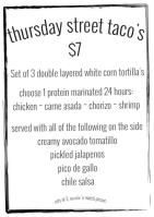 Wz Tavern East Cobb menu