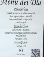 Toki Comidas Copas menu