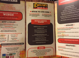 Dustin's B Q menu