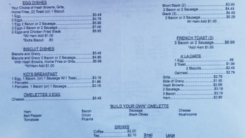 Panther Tracks menu