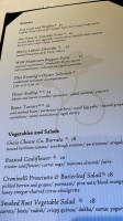 Mariposa menu