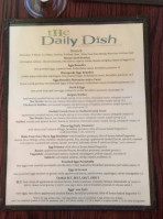 The Daily Dish menu