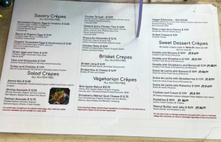 Stephanie's Crepes menu