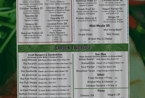 Sports Garden Dfw menu