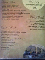 Castillo Rincon Arboleas menu