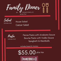 Franconello menu