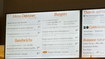 Copper Branch menu