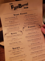 The Fig Barrel Pub menu