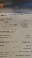 Casa Blava menu