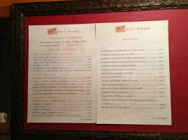 Casa Turnay menu