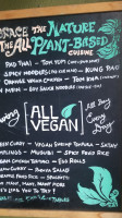 Thai Vegan menu