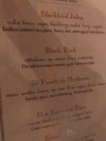 Tate's Craft Cocktails menu