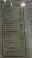 Tu Veras menu