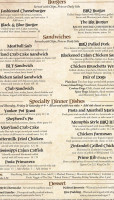 Mulligan's Pointe menu