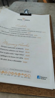 Vago Vinos menu