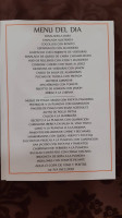 Restaurante Bardenas menu