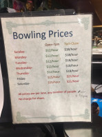 L&m Lanes menu