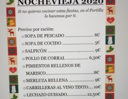 Portilla menu