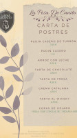 La Posá De Canito menu