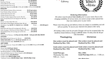 Polonia Catering menu