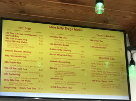 Slim Dilly Dogs menu