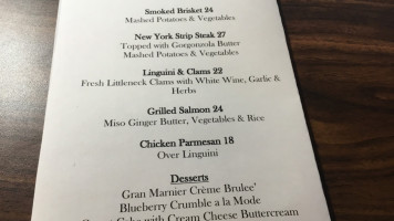 Fiddleheads Grille menu