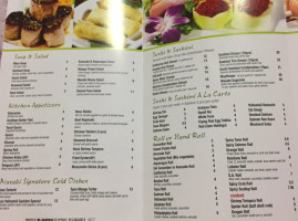 Wasabi Sushi menu