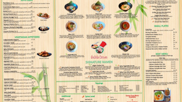 Aodake Ramen menu