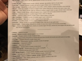 Domo Sushi menu