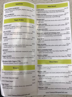 Yammy's Café Deli menu