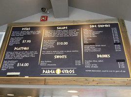 Parea Gyros menu