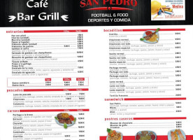 Cafe Grill San Pedro menu