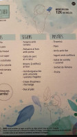 Casa Clara menu