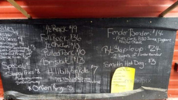 Copney's Bbq menu