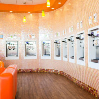 Orange Leaf Frozen Yogurt food